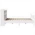 Estructura de cama sin colchón madera maciza de pino 160x200