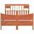 Cama sin colchón madera maciza de pino marrón cera 140x200