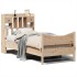 Estructura de cama sin colchón madera maciza pino 75x190