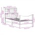 Estructura de cama sin colchón madera maciza pino 75x190