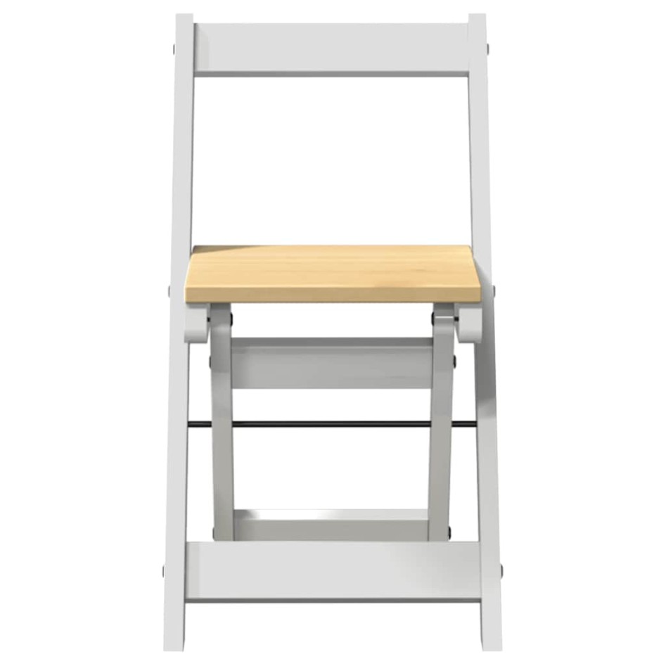 Sillas de comedor plegables 4 uds Corona madera pino