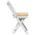Sillas de comedor plegables 4 uds Corona madera pino