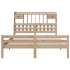 Cama con estantería sin colchón madera maciza de pino