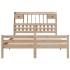 Cama con estantería sin colchón madera maciza de pino