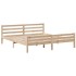 Cama con estantería sin colchón madera maciza de pino