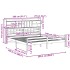 Cama con estantería sin colchón madera maciza de pino