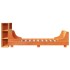 Estructura de cama sin colchón madera maciza marrón 75x190