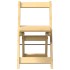 Sillas comedor plegables 4 uds Corona madera pino marrón