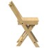 Sillas comedor plegables 4 uds Corona madera pino marrón