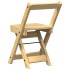 Sillas comedor plegables 4 uds Corona madera pino marrón