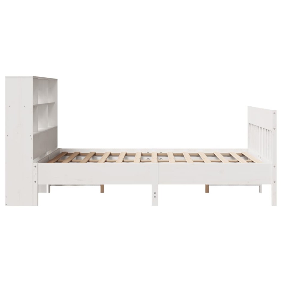 Estructura de cama sin colchón madera maciza de pino 160x200