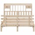 Cama con estantería sin colchón madera maciza de pino