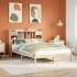 Cama con estantería sin colchón madera maciza de pino
