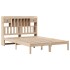 Cama con estantería sin colchón madera maciza de pino
