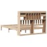 Cama con estantería sin colchón madera maciza de pino