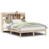 Cama con estantería sin colchón madera maciza de pino
