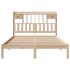Cama con estantería sin colchón madera maciza de pino