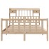 Cama con estantería sin colchón madera maciza de pino