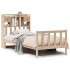 Cama con estantería sin colchón madera maciza de pino 90x200