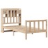 Cama con estantería sin colchón madera maciza de pino 90x200