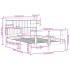 Cama con estantería sin colchón madera maciza blanca 140x190