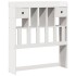Cama con estantería sin colchón madera maciza blanca 100x200