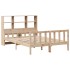 Cama con estantería sin colchón madera maciza de pino