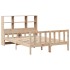 Cama con estantería sin colchón madera maciza de pino