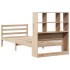 Cama con estantería sin colchón madera maciza de pino