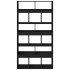 Separador de ambientes madera ingeniería negro 100x33x187,5