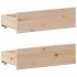 Cama con estantería sin colchón madera maciza de pino