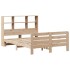 Estructura de cama sin colchón madera maciza de pino 140x190