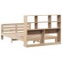 Estructura de cama sin colchón madera maciza de pino 140x190