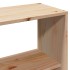 Cama con estantería sin colchón madera maciza 150x200
