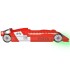 Cama infantil con forma de coche carreras y LED  90x200 cm