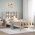 Cama con estantería sin colchón madera maciza de pino