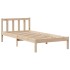 Cama con estantería sin colchón madera maciza de pino