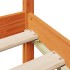 Cama con estantería sin colchón madera maciza marrón