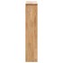 Mueble zapatero de madera maciza de nogal 55x20x104