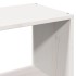 Cama con estantería sin colchón madera maciza blanca 160x200