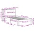 Cama con estantería sin colchón madera maciza marrón 75x190