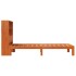Sofá con estantería sin colchón madera maciza marrón 90x200