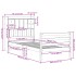 Cama con estantería sin colchón madera maciza de pino 75x190