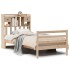 Cama con estantería sin colchón madera maciza de pino