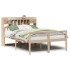Cama con estantería sin colchón madera maciza de pino