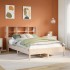 Cama con estantería sin colchón madera maciza de pino