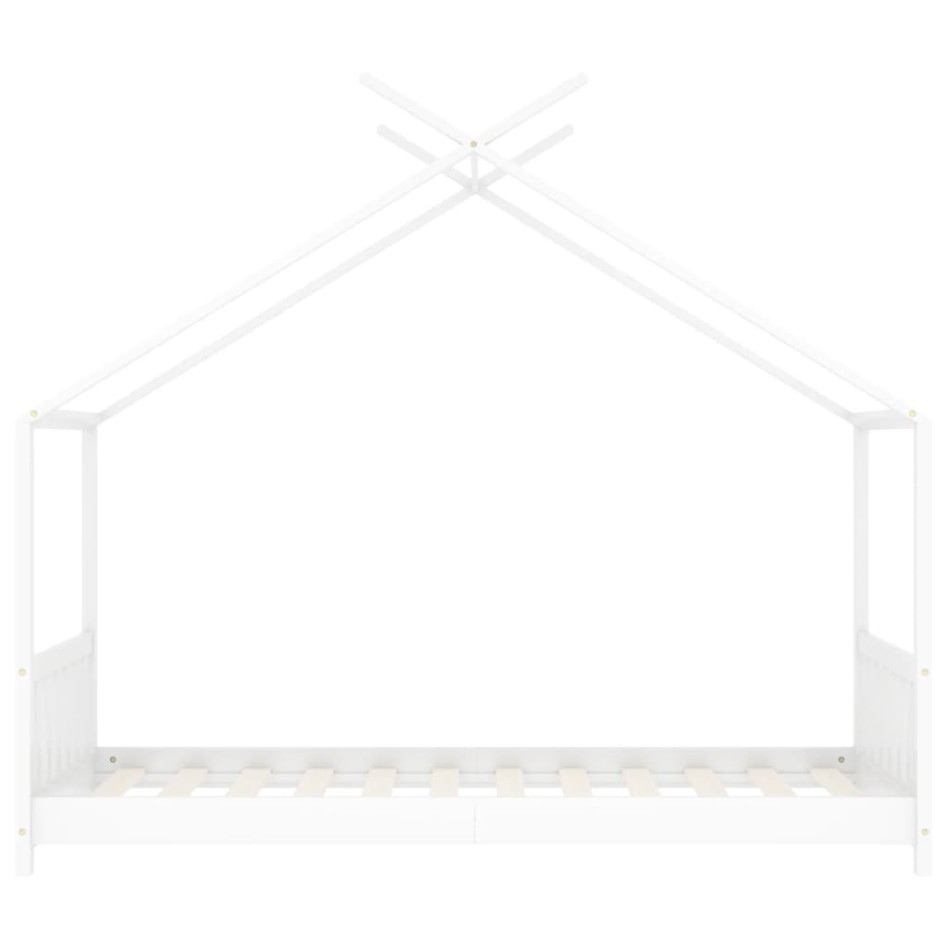 Estructura de cama infantil madera maciza pino blanco 70x140