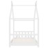 Estructura de cama infantil madera maciza pino blanco 70x140
