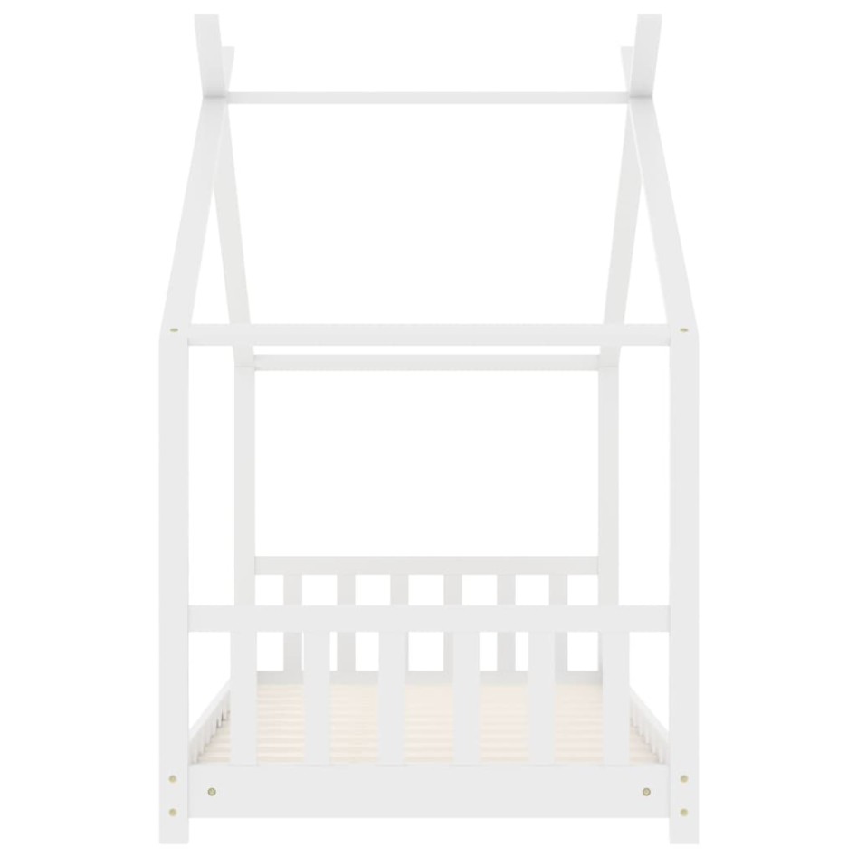 Estructura de cama infantil madera maciza pino blanco 70x140