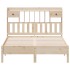 Cama con estantería sin colchón madera maciza de pino